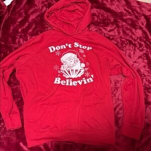 Torrid x Journey Red Santa Graphic Hoodie